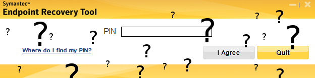 Symantec Endpoint Recovery Tool (SERT) Pin Number (All of Them)
